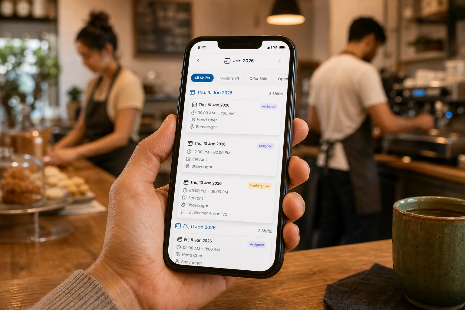 Employee scheduling software with free staff mobile app access for small businesses