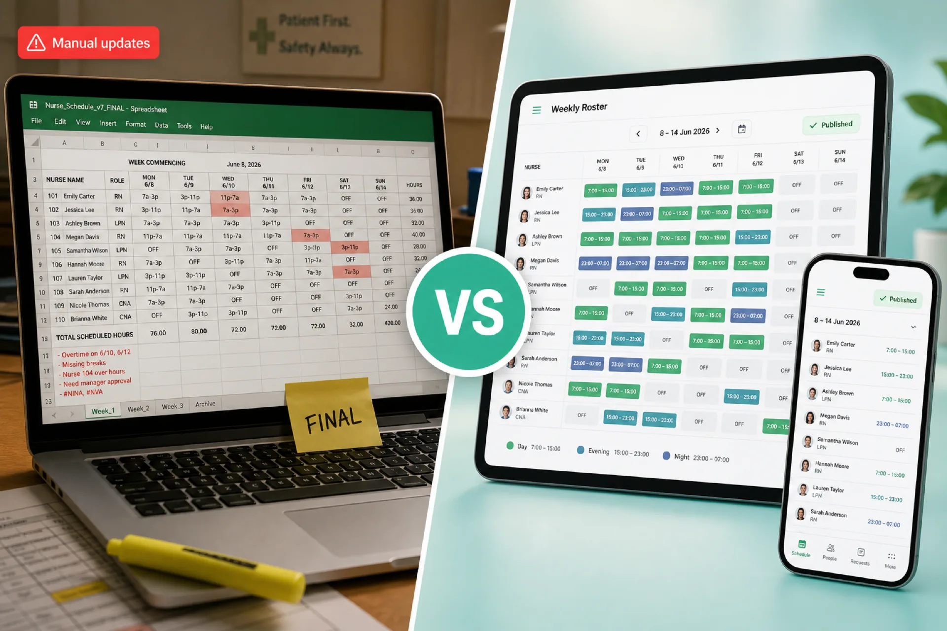Healthcare Scheduling Software vs. Excel: Which Is Better for Managing Staff? (2026)