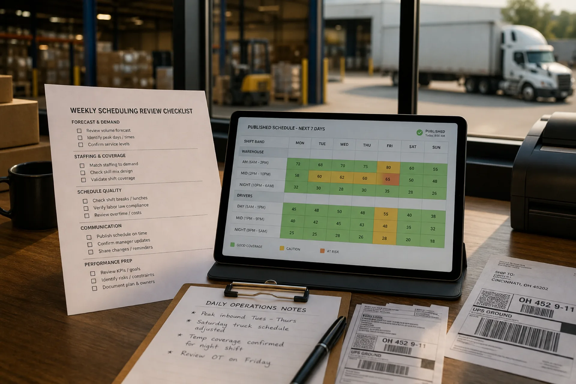 Logistics workforce scheduling best practices: 10 proven ways to improve operations (2026)