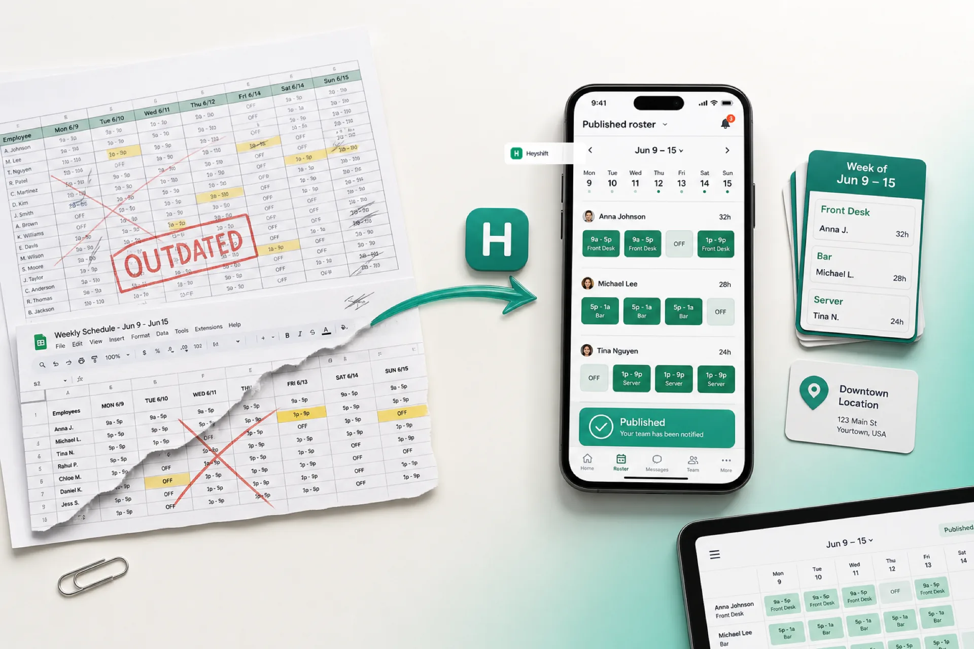 Why spreadsheets fail for workforce scheduling (and what to use instead)