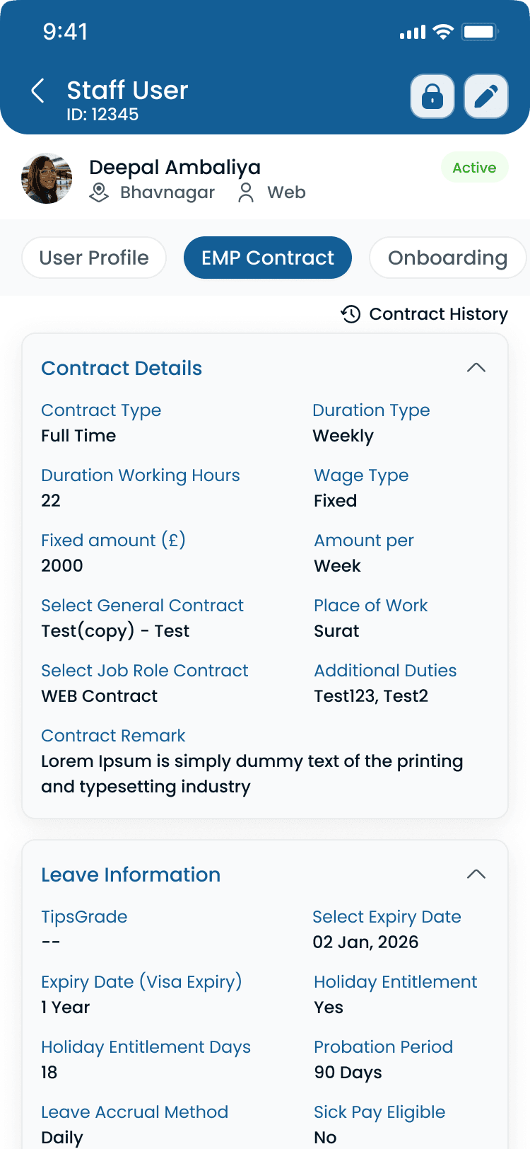 All staff on the Heyshift mobile app
