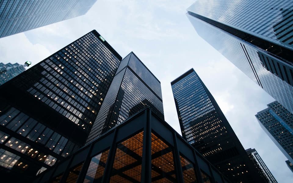 Modern commercial buildings managed by a property operations team